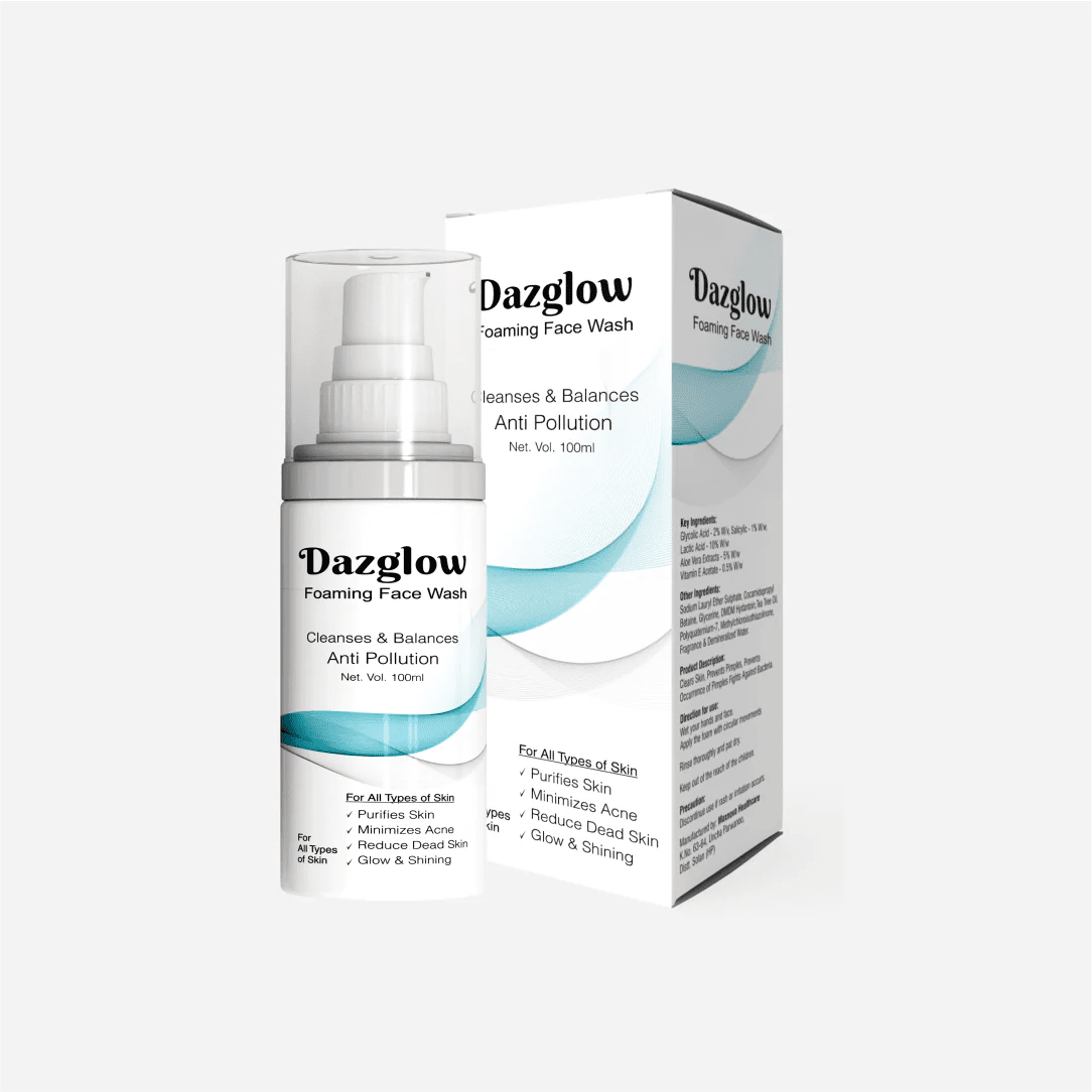 DAZGLOW FOAMING FACEWASH - Dermazen Pharmaceuticals