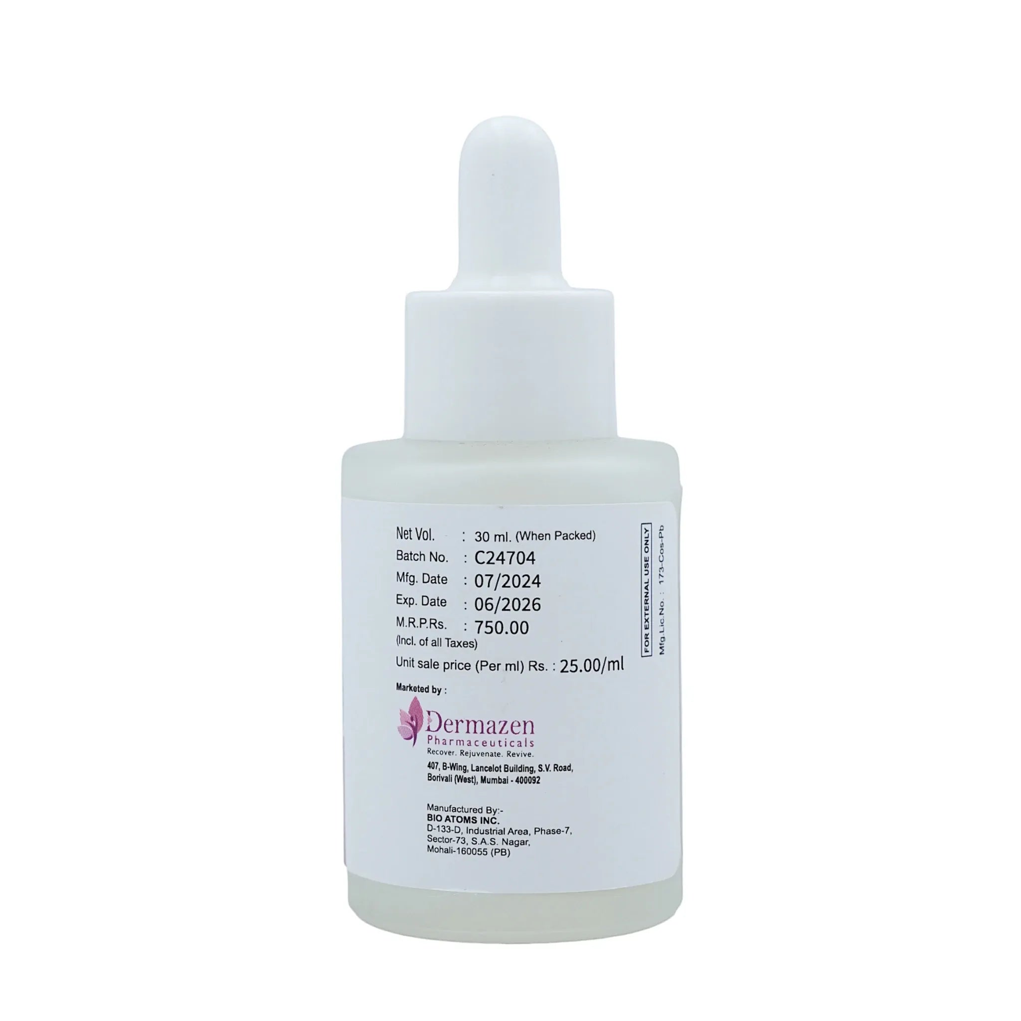 Rejumax Niacinamide 10% + Zinc 1% Face Serum-30ml - Dermazen Pharmaceuticals