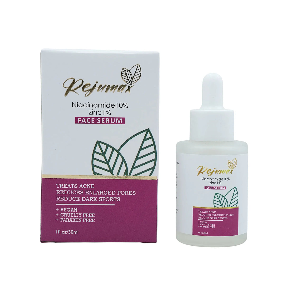 Rejumax Niacinamide 10% + Zinc 1% Face Serum-30ml - Dermazen Pharmaceuticals